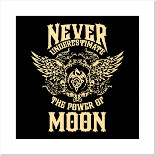 Moon Name Shirt Moon Power Never Underestimate Posters and Art